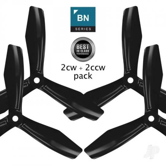 Master Airscrew BN-3blade-FPV - 5x4.5 Prop Set x4 Black &mdash; image 2 of 2