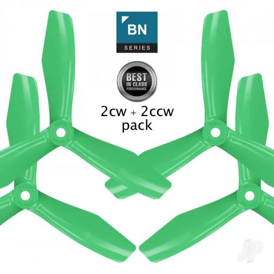 Master Airscrew BN-3blade-FPV - 5x4.5 Prop Set x4 Green — image 2 of 2