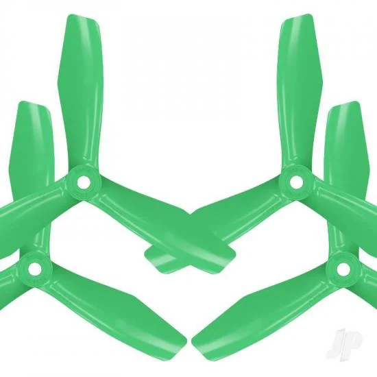 Master Airscrew BN-3blade-FPV - 5x4.5 Prop Set x4 Green — image 1 of 2