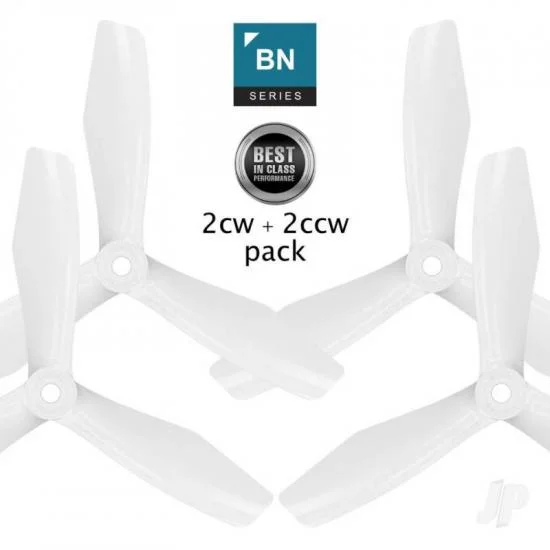 Master Airscrew BN-3blade-FPV - 5x4.5 Prop Set x4 White — image 2 of 2