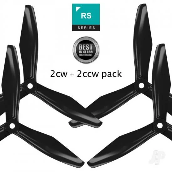 Master Airscrew RS-3blade-FPV - 5x4.5 Prop Set x4 Black — image 2 of 2