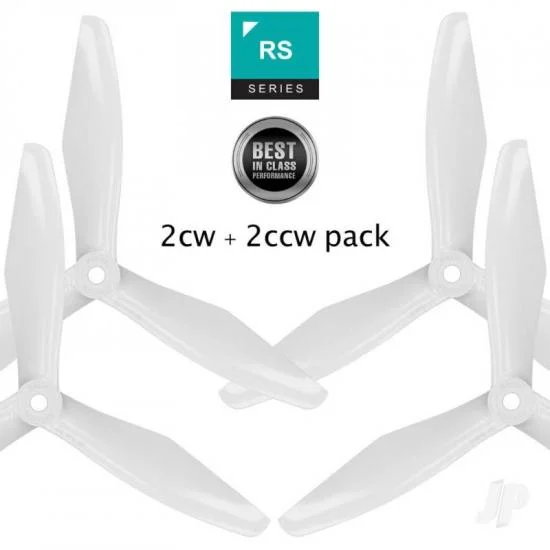 Master Airscrew RS-3blade-FPV - 5x4.5 Prop Set x4 White — image 2 of 2