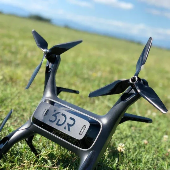 Master Airscrew 3MR-SL - 3-Blade 9x4.5 Prop C Set x4 Black, Built-in Nut for 3DR SOLO — image 4 of 7