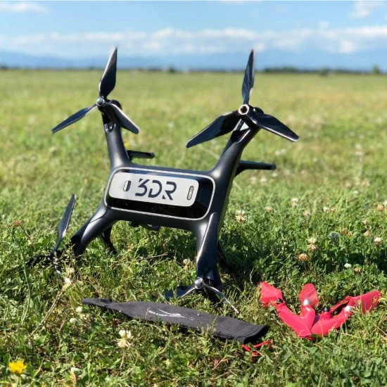 Master Airscrew 3MR-SL - 3-Blade 9x4.5 Prop C Set x4 Orange, Built-in Nut for 3DR SOLO — image 6 of 7