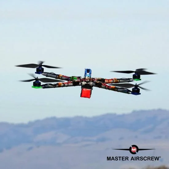 Master Airscrew 12x11 3X Power X-Class Giant Racing Drone Propeller (CCW) Orange &mdash; image 3 of 11