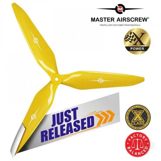 Master Airscrew 3X Power - 13x12 Propeller (CCW) Yellow &mdash; image 9 of 10