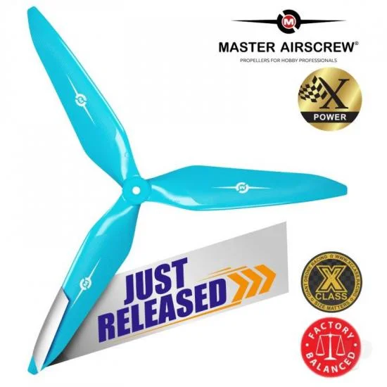 Master Airscrew 3X Power - 13x12 Propeller (CW) Rev./Pusher Blue &mdash; image 10 of 11
