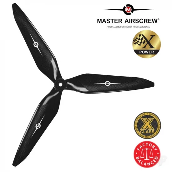 Master Airscrew 15x14 3X Power X-Class Giant Racing Drone Propeller (CW) Reverse/Pusher Black — image 1 of 9