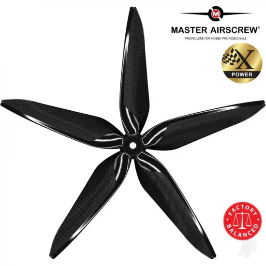 Master Airscrew 10x9 5X Power X-Class Giant Racing Drone Propeller (CCW) Black — image 1 of 8