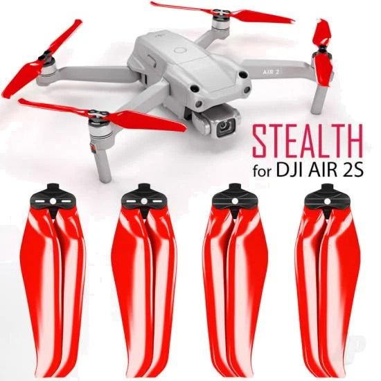Master Airscrew 7.2x3.8 STEALTH Multirotor Folding Propeller Set x4 Red for DJI Air 2S — image 2 of 2