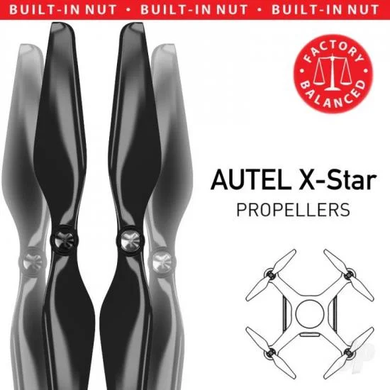 Master Airscrew MR-AU - 9.4x5 Prop C Set x4 Black for AUTEL X-Star — image 2 of 4