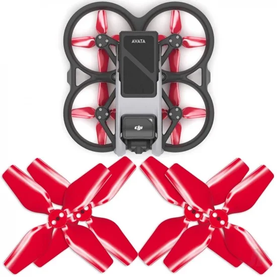 Master Airscrew DJI Avata 4-blade Upgrade Propeller Set - x4 Red &mdash; image 2 of 8