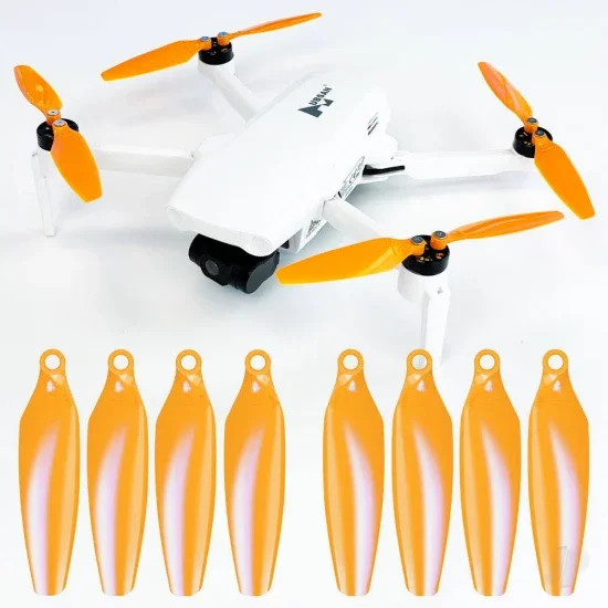 Master Airscrew Hubsan Zino Mini STEALTH Prop Set x4 Orange — image 10 of 12