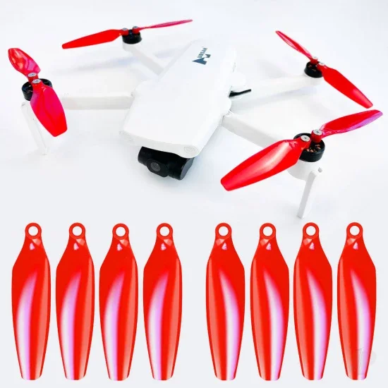 Master Airscrew Hubsan Zino Mini STEALTH Prop Set x4 Red — image 10 of 12