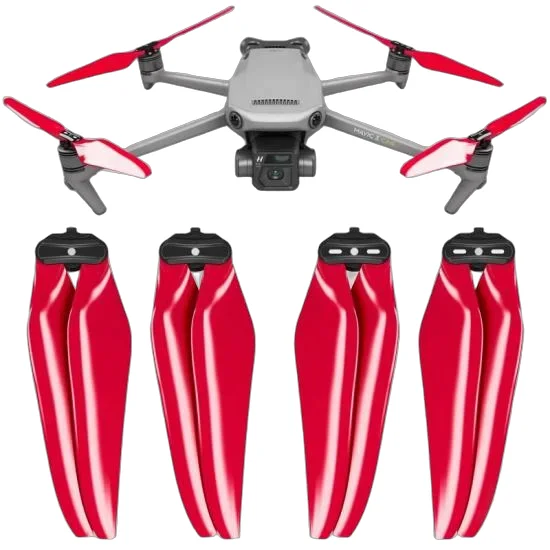 Master Airscrew 9.4x5.3 STEALTH Multirotor Folding Propeller Set x4 Red for DJI Mavic 3 — image 1 of 9