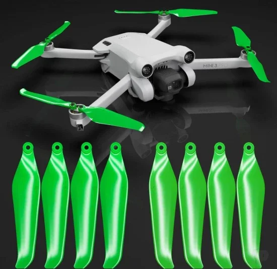 Master Airscrew DJI Mini 3 Pro/4 Pro STEALTH Upgrade Propellers - x4 Green &mdash; image 2 of 6