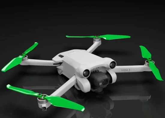 Master Airscrew DJI Mini 3 Pro/4 Pro STEALTH Upgrade Propellers - x4 Green &mdash; image 5 of 6