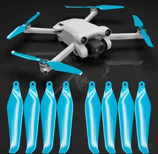 Master Airscrew DJI Mini 3 Pro/4 Pro STEALTH Upgrade Propellers - x4 Blue &mdash; image 2 of 6