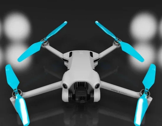 Master Airscrew DJI Mini 4 / 3 Pro SUPER STEALTH Upgrade Propellers - x4 Blue — image 4 of 7