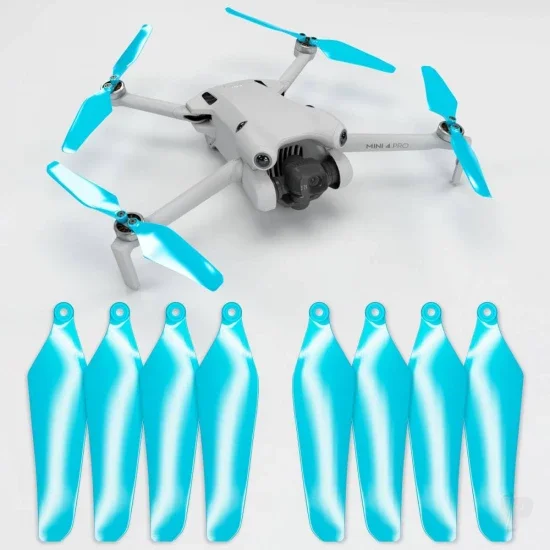 Master Airscrew DJI Mini 4 / 3 Pro SUPER STEALTH Upgrade Propellers - x4 Blue — image 1 of 7