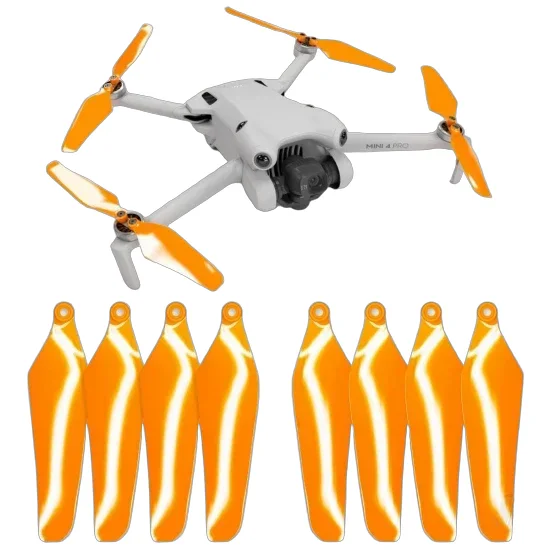 Master Airscrew DJI Mini 4 / 3 Pro SUPER STEALTH Upgrade Propellers - x4 Orange — image 1 of 7
