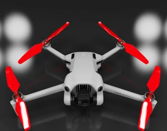 Master Airscrew DJI Mini 4 / 3 Pro SUPER STEALTH Upgrade Propellers - x4 Red — image 4 of 7