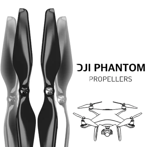 DJI Phantom Built-in Nut Upgrade Propellers - MR PH 9.4x5 Set x4 Black — image 1 of 3