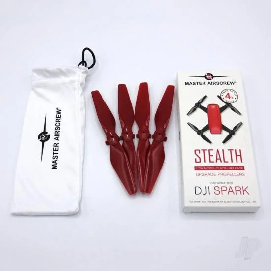 Master Airscrew MR-SPARK - 4.7x2.9 Prop Set x4 Red — image 3 of 8