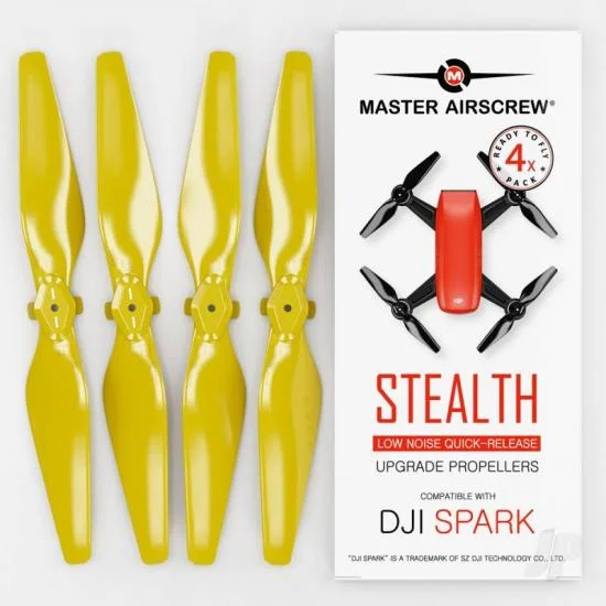 Master Airscrew MR-SPARK - 4.7x2.9 Prop Set x4 Yellow — image 1 of 10