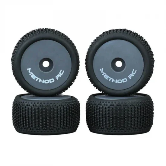 Method RC Method Nitragrip 1/24 Truck Tyres F/R On 7mm Hex Green (4) — image 1 of 4
