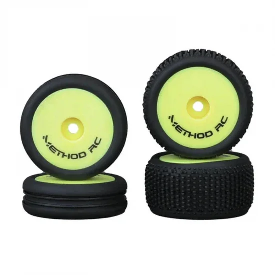 Method RC Method Nitragrip 1/24 Buggy Ty Res F/R On 7mm Hex Yellow (4) — image 1 of 7