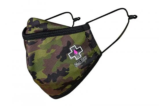 CML Racing Muc-Off Reuseable Face Mask Woodland Camo - Small — image 2 of 7