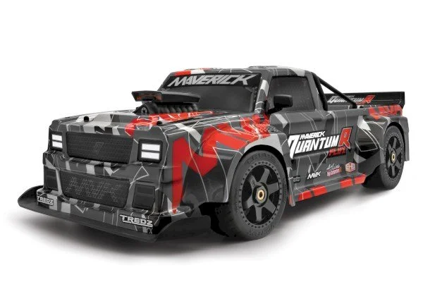 QuantumR Race Truck Body (Black/Red) &mdash; image 4 of 4