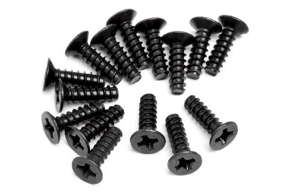 Countersunk Cross Head Self-Tapping Screw M3X10mm (15Pcs) &mdash; image 2 of 2