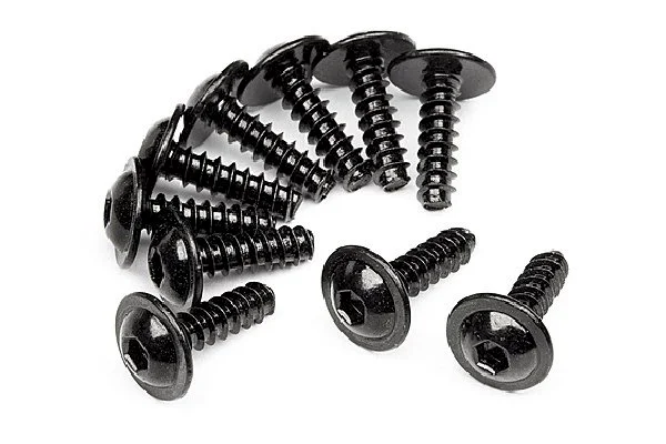 T.P Flanged Screw M3x10mm (10 pcs) — image 2 of 2