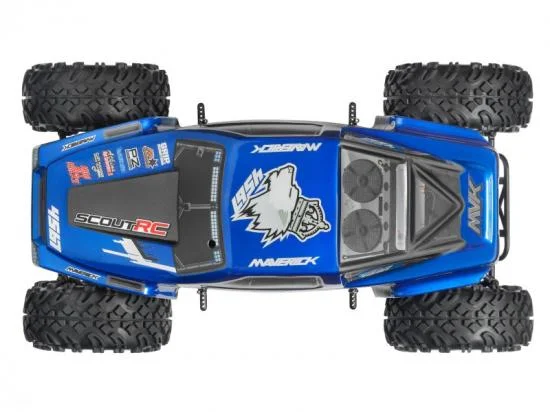 Maverick Painted Scout RC Bodyshell Blue W/Decals — image 5 of 5