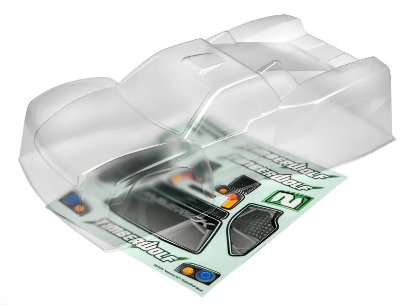 Maverick Timberwolf Clear Bodyshell W/Decals — image 2 of 2
