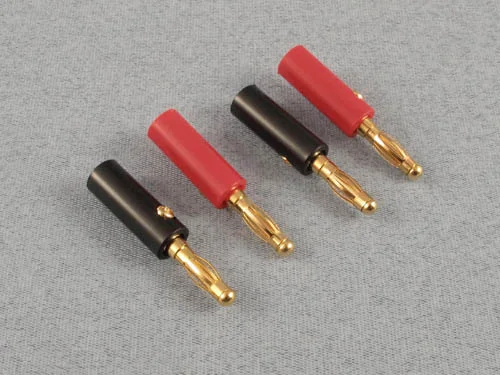 Banana Plugs (4mm Gold) 2prs &mdash; image 2 of 2