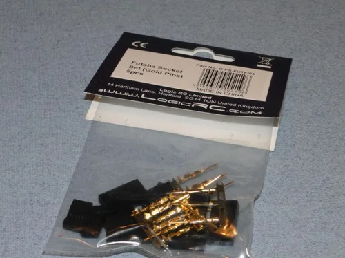 Futaba Socket Set (Gold Pins) 5pcs — image 2 of 2