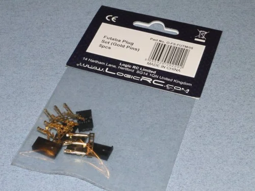 Futaba Plug Set (Gold Pins) 5pcs — image 2 of 2