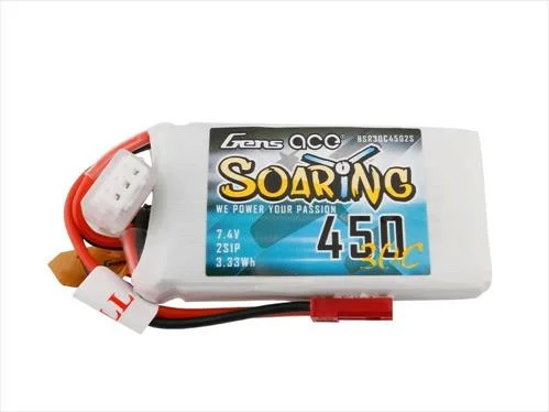 Li-Po 2S 7.4V 450mAh 30C Soaring with BEC — image 2 of 3