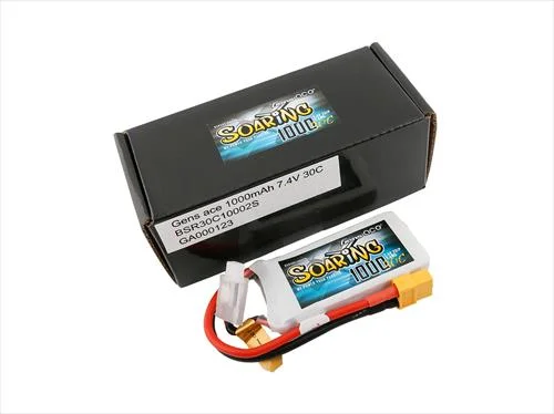 Li-Po 2S 7.4V 1000mAh 30C Soaring with XT60 — image 3 of 3