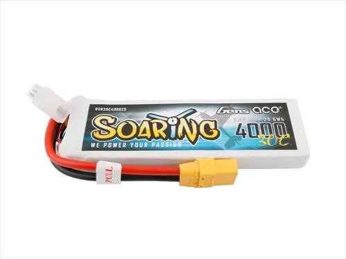 Gens Ace Soaring Series LiPo - 2S 7.4V 4000mAh 30C - XT90 &mdash; image 2 of 3