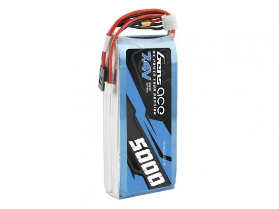 Gens Ace Transmitter LiPo - 2S 7.4V 5000mAh Tx/Rx with Futaba Connector — image 4 of 5