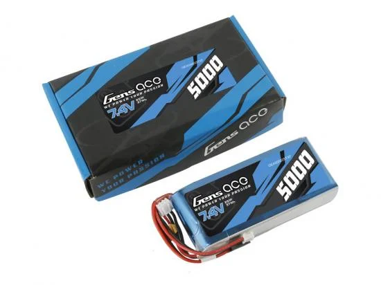 Gens Ace Transmitter LiPo - 2S 7.4V 5000mAh Tx/Rx with Futaba Connector — image 5 of 5