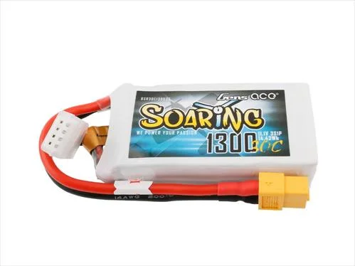 Gens Ace Soaring Series LiPo - 3S 11.1V 1300mAh 30C - XT60 — image 2 of 3