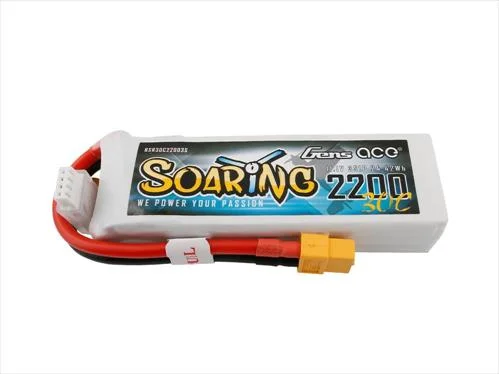 Gens Ace Soaring Series LiPo - 3S 11.1V 2200mAh 30C - XT60 &mdash; image 2 of 3