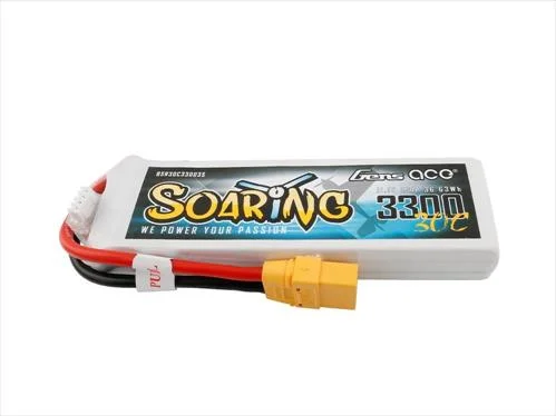 Gens Ace Soaring Series LiPo - 3S 11.1V 3300mAh 30C - XT90 — image 2 of 3