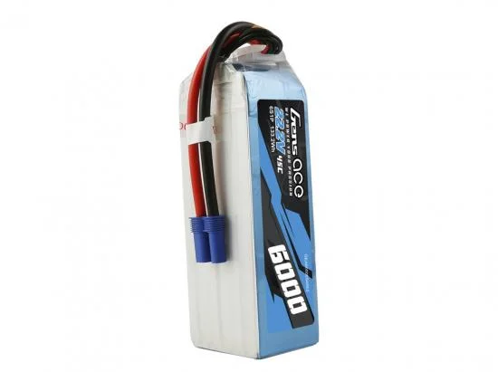Gens Ace LiPo - 6S 22.2V 6000mAh 45C - EC5 — image 4 of 5