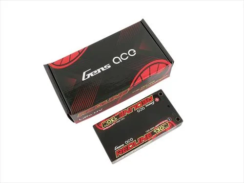 Gens Ace HV LiPo Shorty Hard Case - 1S 3.8v 8000mAh 130C - 4mm Tubes &mdash; image 2 of 3
